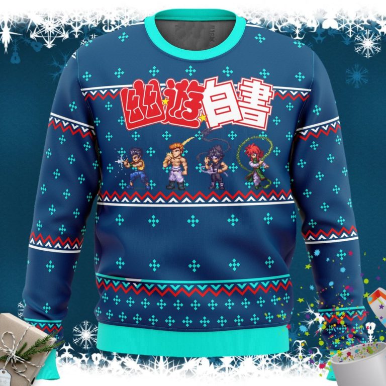 Ghost Fighter yuyu hakusho Ugly Christmas Sweater