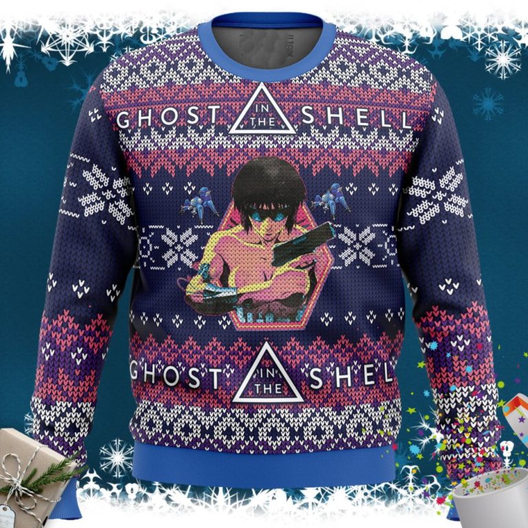 Ghost in the Shell Alt Ugly Christmas Sweater