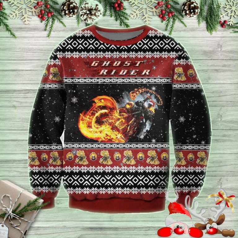 Ghost Rider Christmas Ugly Sweatshirt
