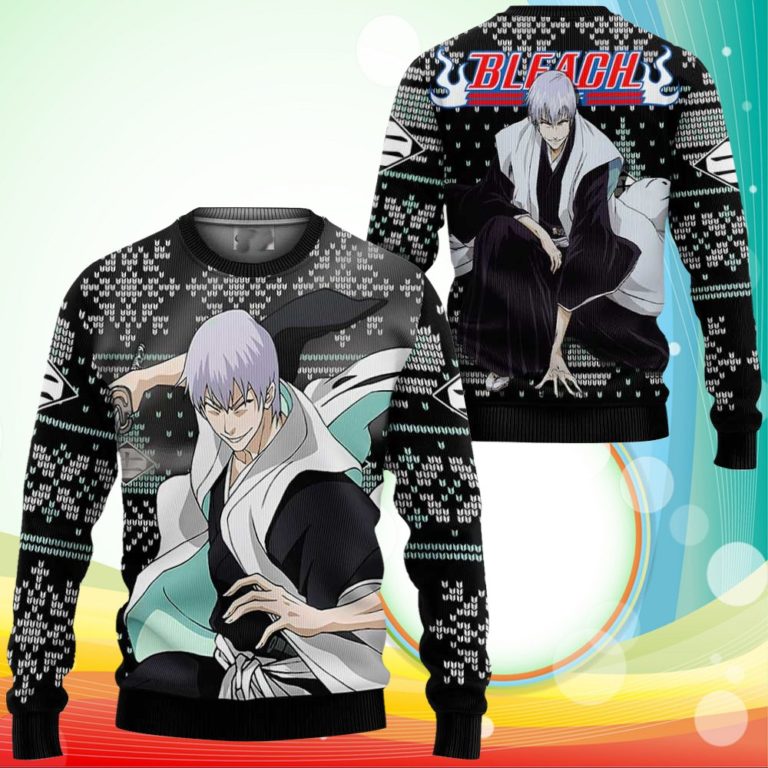 Gin Ichimaru Ugly Christmas Sweater Anime Bleach Xmas Gifts