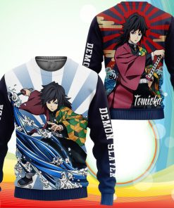 Giyuu Tomioka Sweatshirt Demon Slayer Anime Sweater Giyuu Tomioka Sweatshirt Demon Slayer Anime Sweater