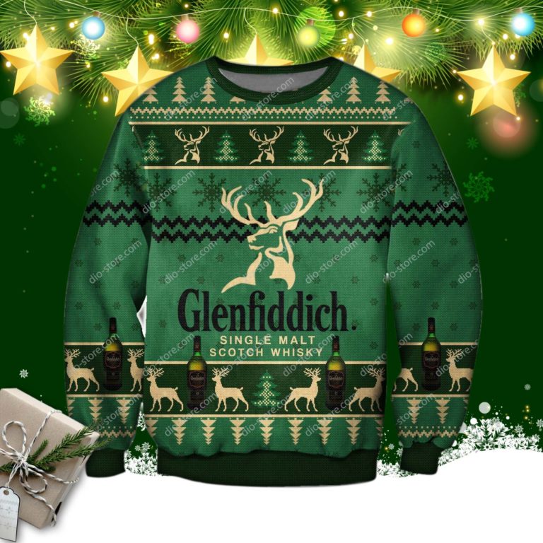 Glenfiddich Whisky Wine 3d Print Ugly Sweatshirt
