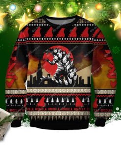 Godzilla 3d Print Ugly Sweatshirt