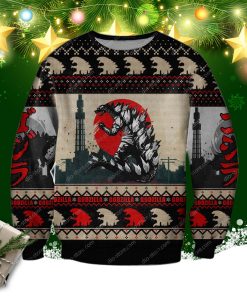 Godzilla Knitting Pattern 3d Print Ugly Christmas Sweater