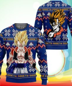 Gogeta Ugly Christmas Sweater Anime Dragon Ball Xmas Gifts