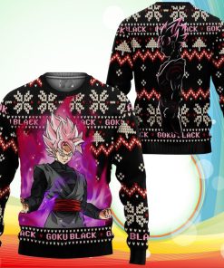 Goku Black Rose Christmas Sweater Anime Dragon Ball Xmas Gifts Goku Black Rose Christmas Sweater Anime Dragon Ball Xmas Gifts