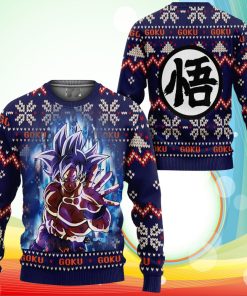 Goku Ultra Instinct Christmas Sweater Anime Dragon Ball Xmas Gifts