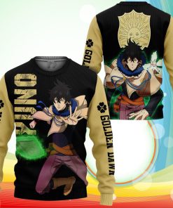 Golden Dawn Yuno Sweatshirt Black Clover Anime 3D Printed Sweater