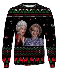Golden Girl Ugly Christmas All Over Print Sweatshirt