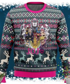 Golden Wind Jojo’s Bizarre Adventure Ugly Christmas Sweater Golden Wind Jojo’s Bizarre Adventure Ugly Christmas Sweater