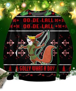 Golly What A Day- Robin Hood 3d Print Ugly Sweater