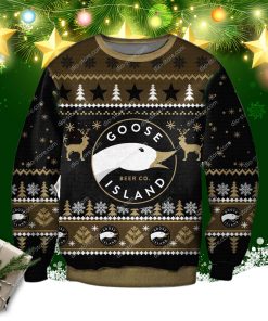 Goose Island Beer Knitting Pattern 3d Print Ugly Sweatshirt