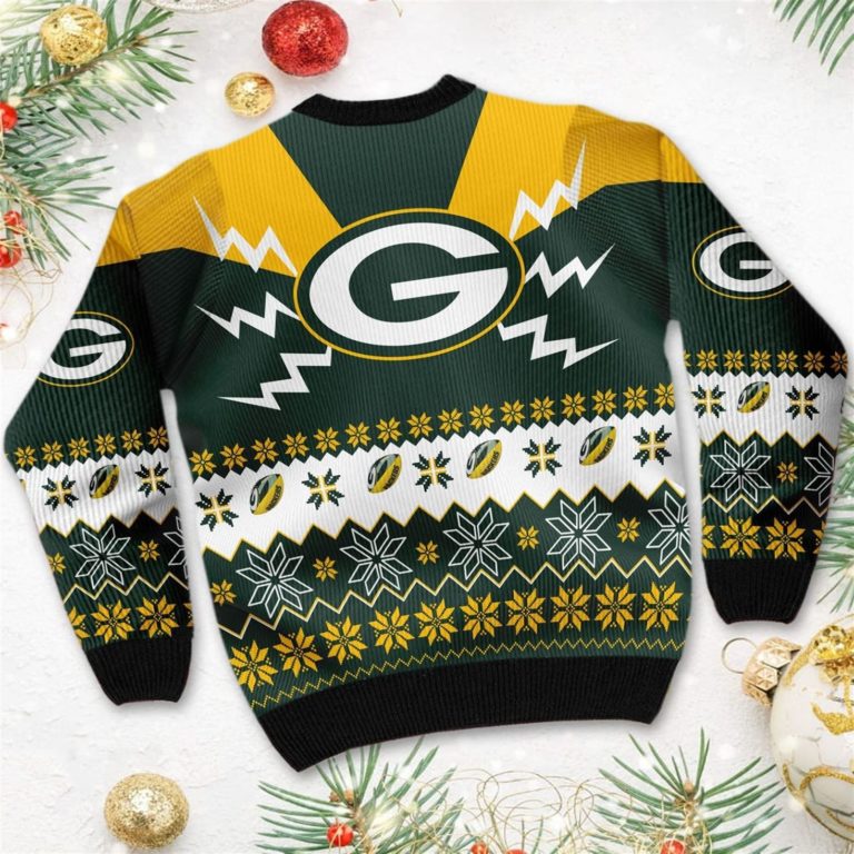 Green Bay Packers NFL Football Team 3D Ugly Christmas Sweater