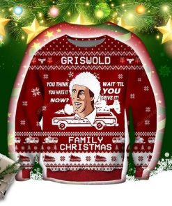 Griswold Family Christmas 3d Print Ugly Christmas Sweater, Sweatshirt RBSW110