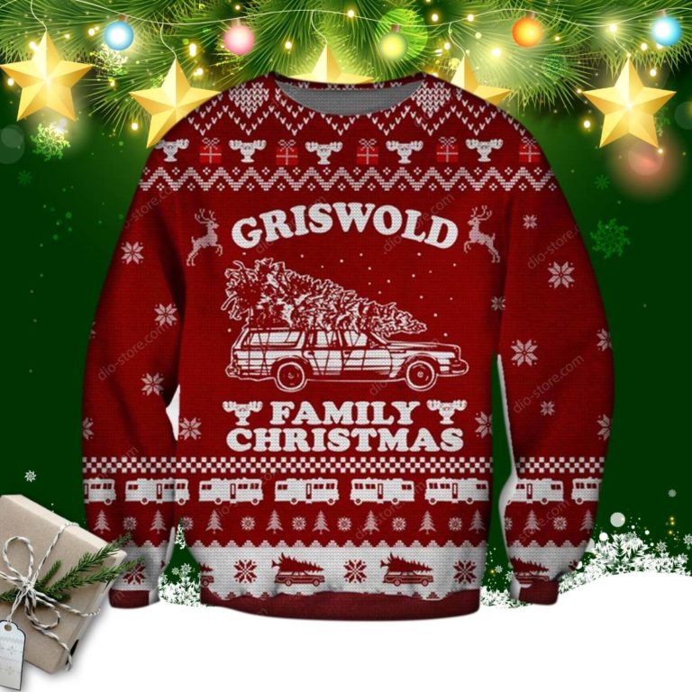 Griswold Family Christmas Knitting Pattern 3d Print Ugly Christmas Sweater