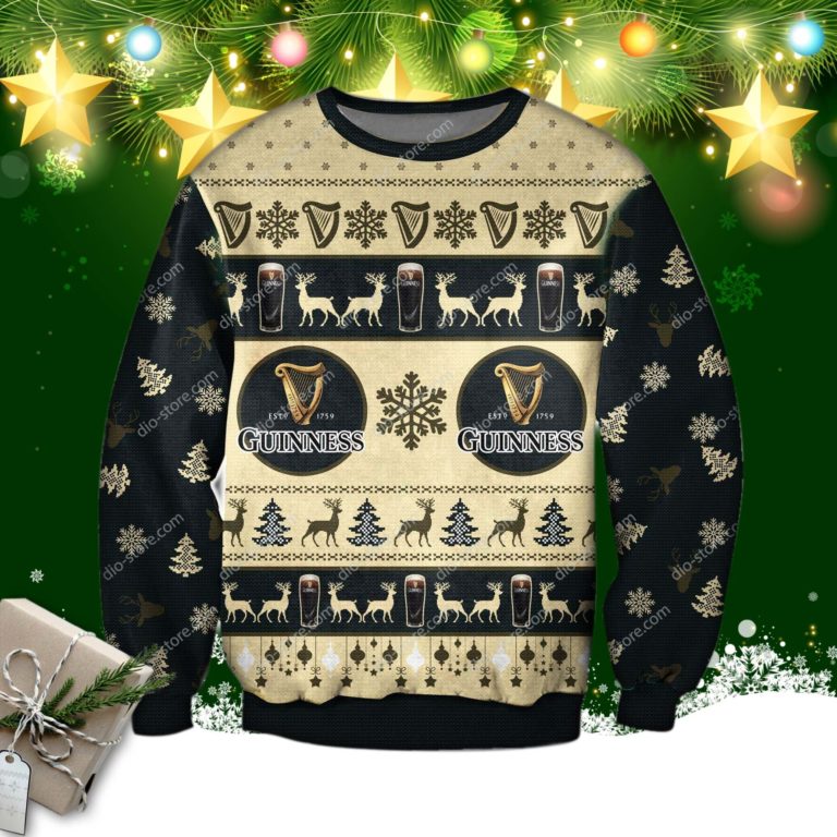 Guinness Beer Ugly Christmas Sweatshirt