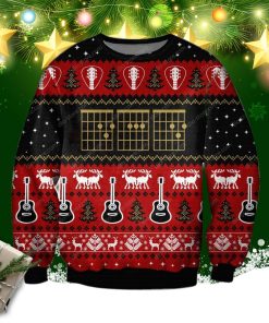 Guitar Ugly Christmas Sweatshirt