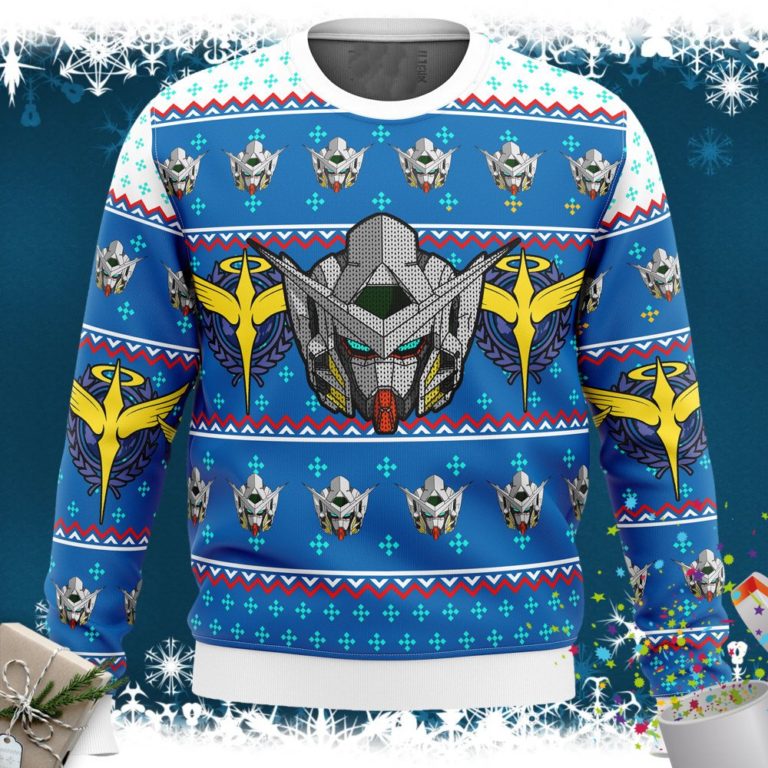 Gundam Helmet Ugly Christmas Sweater