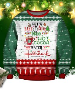 Hallmark Christmas Movies 3d Ugly Christmas Sweater, Sweatshirt