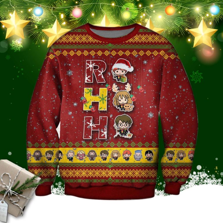 Happy Christmas Ron, Hermione And Harry Ugly Sweatshirt