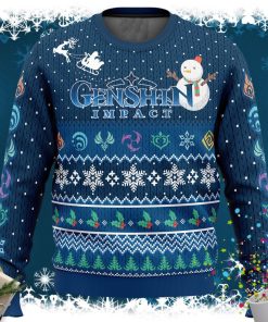 Happy Holidays Genshin Impact Ugly Christmas Sweater