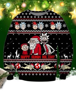 Happy Human Holiday Knitting Pattern 3d Print Ugly Christmas Sweater