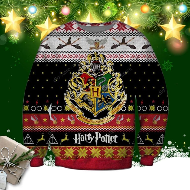 Harry Potter Knitting Pattern 3d Print Ugly Christmas Sweater