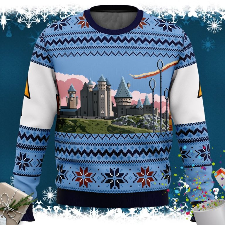Harry Potter Retro Hogwarts Ugly Christmas Sweater