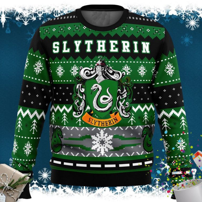 Harry Potter Slytherin House Ugly Christmas Sweater