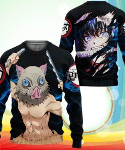 Hashibira Inosuke Sweatshirt Demon Slayer Anime 3D Printed Sweaters
