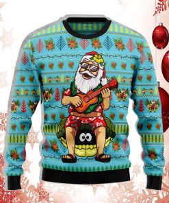 Hawaiian Christmas Santa Claus Ugly Sweater