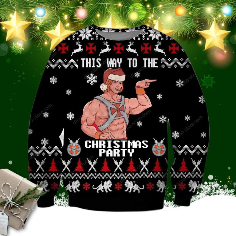 He-Man 3d Print Ugly Christmas Sweater, Sweatshirt