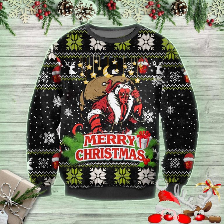 Hellboy Ugly Christmas Sweatshirt