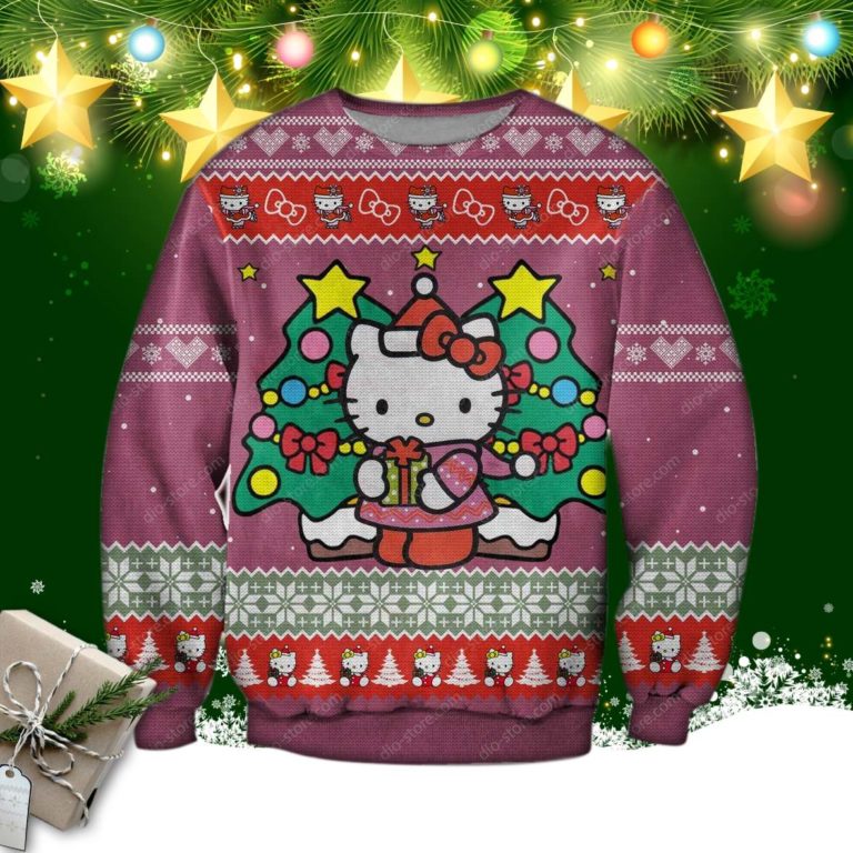 Hello Kitty 3d Print Ugly Christmas Sweatshirt