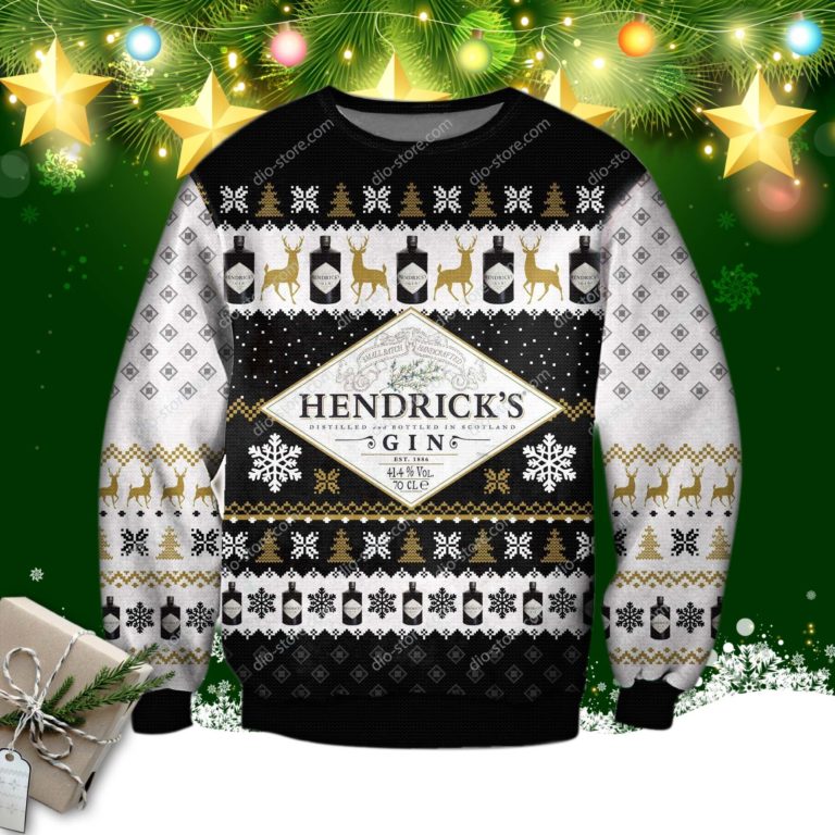Hendrick’s Gin Wine Knitting Pattern 3d Print Ugly Sweatshirt