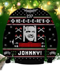 Here’s Johnny Knitting Pattern 3d Print Ugly Christmas Sweater