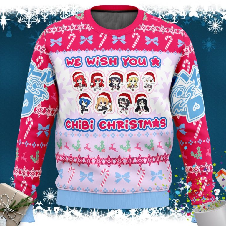 High School DXD Chibi Girls Ugly Christmas Sweater