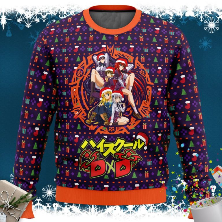 High School DXD Dreaming His Own Harem Ugly Christmas Sweater