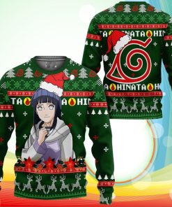 Hinata Hyuga Ugly Christmas Sweater Naruto Anime Xmas Gifts