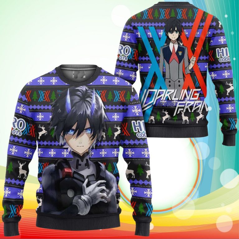 Hiro Code 016 Ugly Christmas Sweater Anime Darling In The Franxx Xmas Gifts