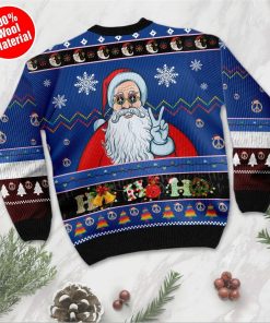 Ho Ho Ho Hippie Santa Claus Christmas Ugly Sweater For Christmas And Hippie Lovers On Christmas Days Ho Ho Ho Hippie Santa Claus Christmas Ugly Sweater For Christmas And Hippie Lovers On Christmas Days