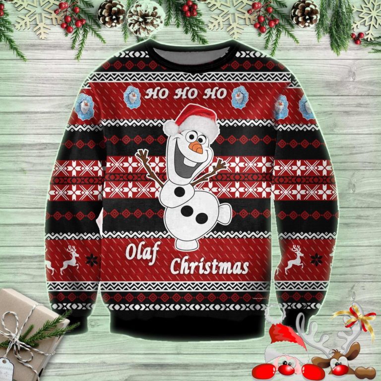 Ho Ho Ho Olaf Frozen Ugly Christmas Sweatshirt, Sweater
