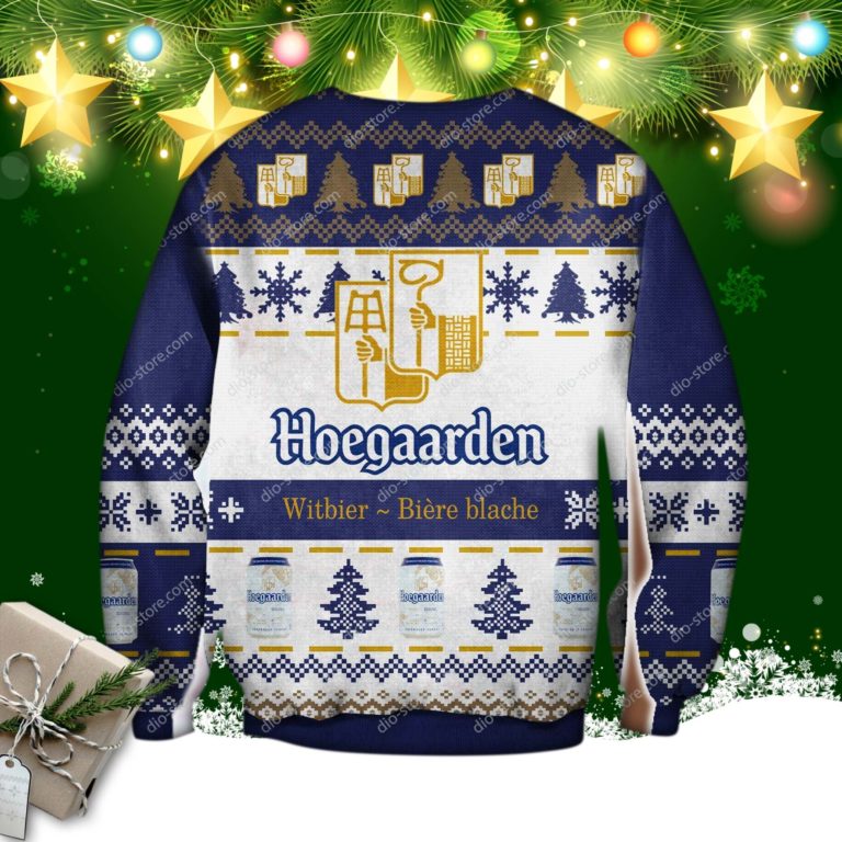 Hoegaarden White Knitting Pattern 3d Print Ugly Christmas Sweatshirt
