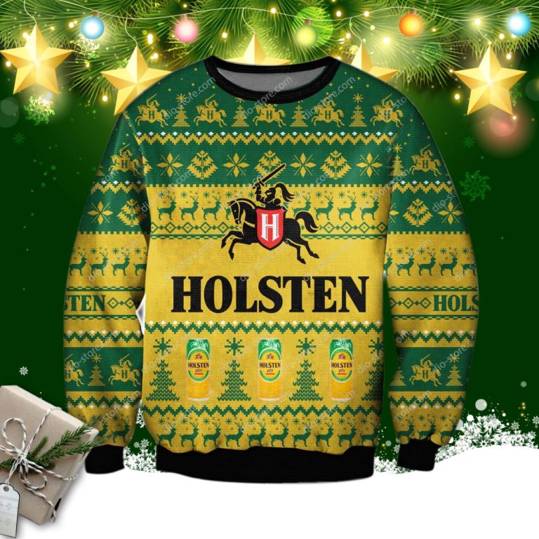 Holsten Pils Knitting Pattern 3d Print Ugly Sweatshirt