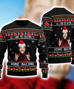 Home Malone Ugly Christmas Sweatshirt