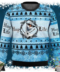 Hug Life Olaf Frozen Ugly Christmas Sweater