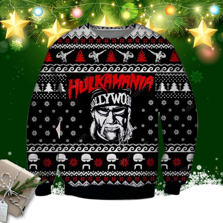 Hulkamania Knitting Pattern 3d Print Ugly Christmas Sweater