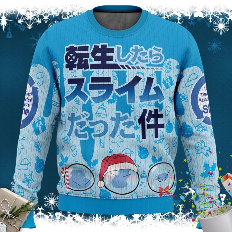 I Got Slimy That time I got reincarnated as a slime Christmas Sweater