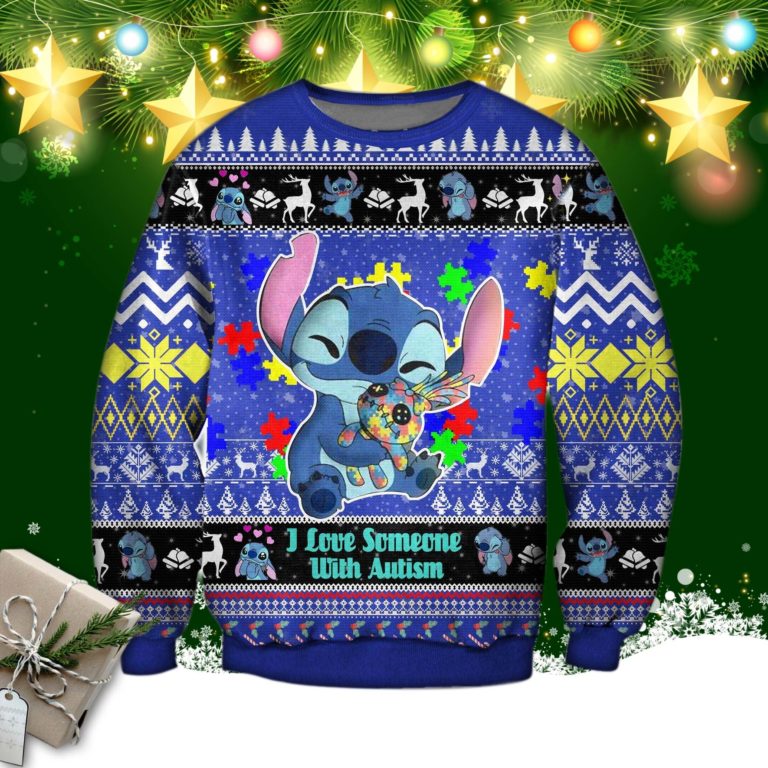 I Love Someone With Autism 3d Print Ugly Christmas Sweater