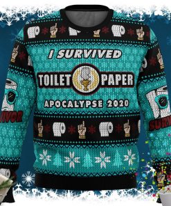 I Survived Toilet Paper Apocalypse 2020 Ugly Christmas Sweater
